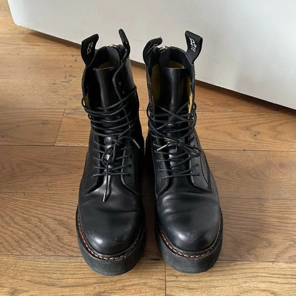 R13 black single stack boots - Picture 3 of 6